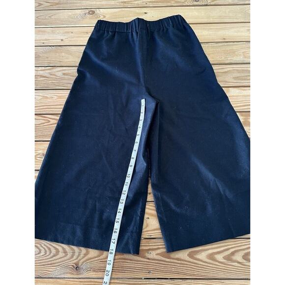 Frame Wide Leg Culotte Pants Size Small Women’s Black Pull On - Picture 5 of 7